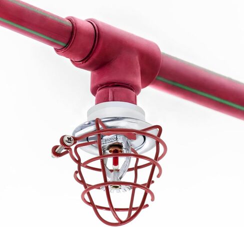 (12 Pack) 1/2" Fire Sprinkler Head Cage Guard Protector Fire Extinguishing System Sprinkler Bracket Red in Kuwait