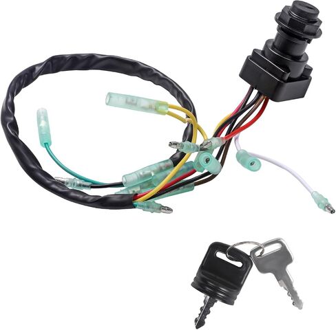 703-82510-11-00 Ignition Key Switch for Yamaha Outboard Motors, Replace #703-82510-42-00 703-82510-43-00 703-82510-44-00. Main Key Remote Control Box Ignition in Saudi Arabia
