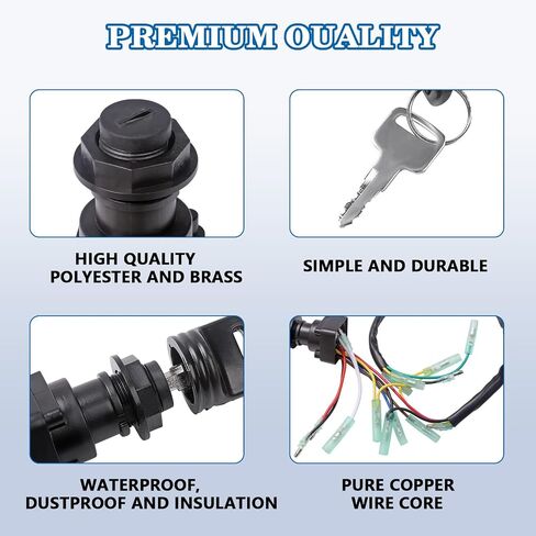 703-82510-11-00 Ignition Key Switch for Yamaha Outboard Motors, Replace #703-82510-42-00 703-82510-43-00 703-82510-44-00. Main Key Remote Control Box Ignition in Saudi Arabia