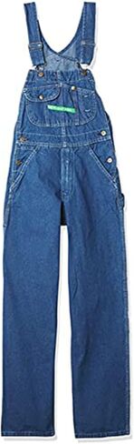 Key Apparel Men’s Denim Bib Overalls - Enzyme Washed with Zip Fly - Work Utility & Safety Overalls & Coveralls in Kuwait
