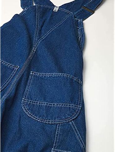 Key Apparel Men’s Denim Bib Overalls - Enzyme Washed with Zip Fly - Work Utility & Safety Overalls & Coveralls in Kuwait