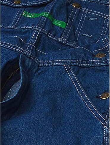 Key Apparel Men’s Denim Bib Overalls - Enzyme Washed with Zip Fly - Work Utility & Safety Overalls & Coveralls in Kuwait