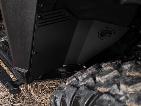 SuperATV Front Inner Fender Guards for Polaris Ranger XP 1000 / Crew (See Fitment) | Bolts Directly to Frame | 5X Stronger than Factory Firewall | Aluminum Plating | 1 Pair | Black in Saudi Arabia