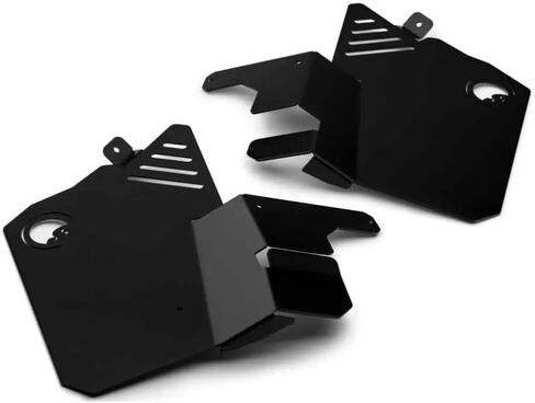 SuperATV Inner Fender Guards for 2020-2024 Polaris RZR Pro XP | طلاء مسحوق أسود مقاوم للأشعة فوق البنفسجية | مصنوعة من طلاء الألمنيوم الشاق | البراغي مباشرة إلى الإطار | صنعت الولايات المتحدة الأمريكية in Saudi Arabia