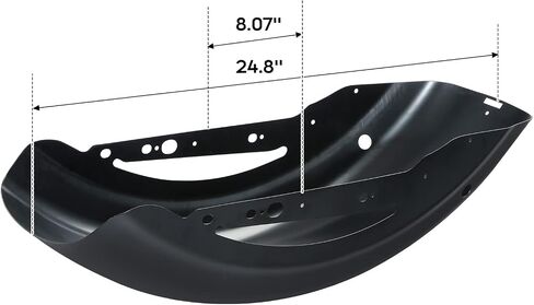 TCT-Motorparts Fender Fender Fit for Harley Sportster XL883 XL1200 Roadster 2004-2022 Nightster 2010-2012 Sportster Iron 1200 2018-2021 Gloss Black in Saudi Arabia