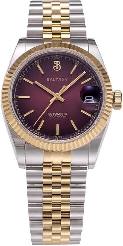S4084 DJ Dress Watch for Men NH35 Movement Retro 36mm Automatic Wristwatch with Faired Bote in Kuwait
