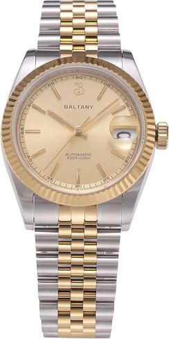 S4084 DJ Dress Watch for Men NH35 Movement Retro 36mm Automatic Wristwatch with Faired Bote in Kuwait