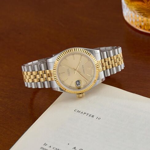 S4084 DJ Dress Watch for Men NH35 Movement Retro 36mm Automatic Wristwatch with Faired Bote in Kuwait