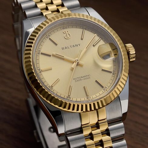 S4084 DJ Dress Watch for Men NH35 Movement Retro 36mm Automatic Wristwatch with Faired Bote in Kuwait