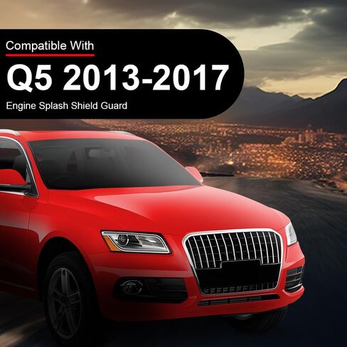 Rear Lower Under Engine Splash Shield Guard Cover, Fit Audi A4 Allroad Q5 S4 SQ5 2013 2014 2015 2016 2017, 8K1863822S, 8K2863822M in Kuwait