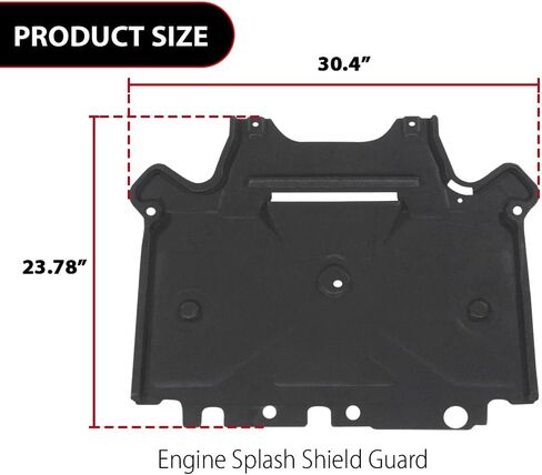 Rear Lower Under Engine Splash Shield Guard Cover, Fit Audi A4 Allroad Q5 S4 SQ5 2013 2014 2015 2016 2017, 8K1863822S, 8K2863822M in Kuwait