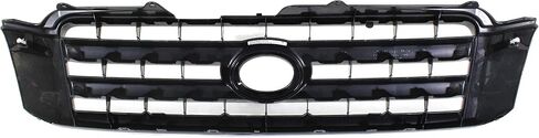 مجموعة Evan-Fischer Grille متوافقة مع 2004-2007 Toyota Highlander ABS قشرة أسود مطلية بالبلاستي in Saudi Arabia