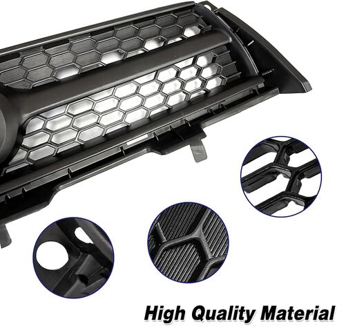Front Upper & Lower Grille Grille Grille Fit لعام 2009 2010 2011 2012 Toyota Rav4 Base/Sport Black Front Pront Grille Cover Kit لـ 531010R010 ، 531120R010 ، 531130R010 in Kuwait