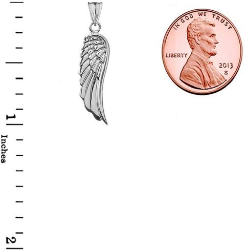 Claddagh Gold Bold Sterling Silver Angel Wing Charm charm in Saudi Arabia