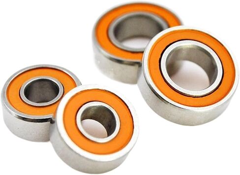 10pcs هجينة السيراميك تحمل الصب المقاوم للصدأ بكرات الغزل 4x10x4mm 5x8x2.5 6x12x4 8x12x3.5 مم محامل الكرة الصغيرة (SMR85 5x8x2.5mm) in Saudi Arabia