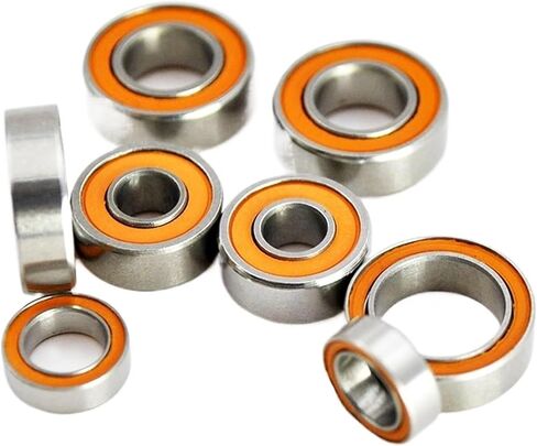 10pcs هجينة السيراميك تحمل الصب المقاوم للصدأ بكرات الغزل 4x10x4mm 5x8x2.5 6x12x4 8x12x3.5 مم محامل الكرة الصغيرة (SMR85 5x8x2.5mm) in Saudi Arabia