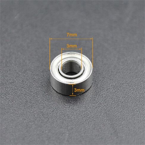 10/50pcs 683ZZ 3 * 7 * 3 mm Miniature Bearing Chrome Steel 2Z 683Z Inner Bore 3mm Small Deep Groove Mini Ball Bearings(50Pcs) in Saudi Arabia