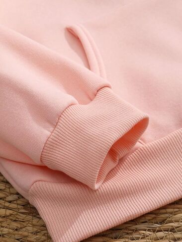 QJQ Women's Letter Graphic Drawstring Hoodie Flower Palm Beach Fleece Sweatshirt Casual Long Sleeve Thermal Pullovers Top in Saudi Arabia