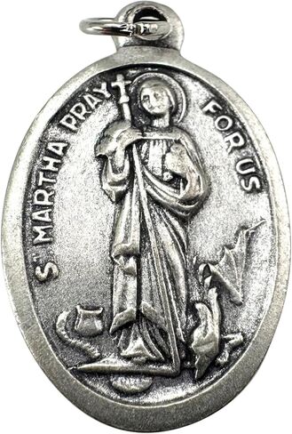 Westmon Works St Martha Medal Medallion Medallion Medallion Medallion مع الولايات المتحدة الأمريكية صنعت بطاقة الصلاة المقدسة Saint in Saudi Arabia