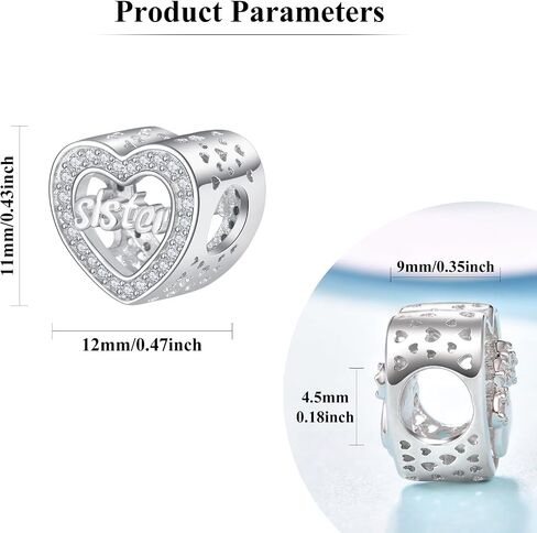 PRAYMOS Charms Beads for Women 925 Sterling Silver Dangle Pendant Bead Girl Jewelry Beads DIY Gifts for Women Bracelet Necklace in Saudi Arabia