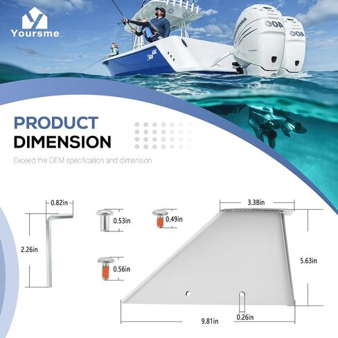 27021 Skeg Guard Skeg Protector Kit استبدال Mercury Mercruiser Alpha I 1985-1990 ، الفولاذ المقاوم للصدأ من الدرجة البحرية in Saudi Arabia