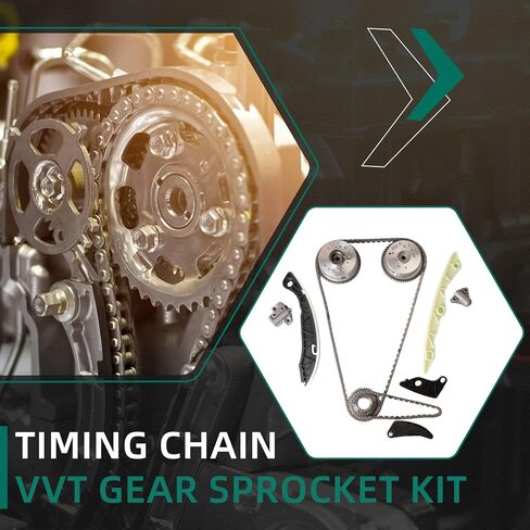 سلسلة التوقيت VVT Gear Sprocket Kit مناسبة لـ Chrysler 200 لـ Sebring ، لجيب Compass for Patriot ، ل Dodge Avenger for Caliber for Journey 2.0L 2.4L 2007-2018 ، OE #4884868AB 4884482AB in Saudi Arabia