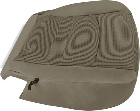 Passenger Bottom Fabric Cloth Seat Cover, Replacement 2tone Tan Passenger Side Seat Cover Compatible with Dodge Ram 1500 2500 3500 4500 5500 SLT 2009-2012 in Saudi Arabia