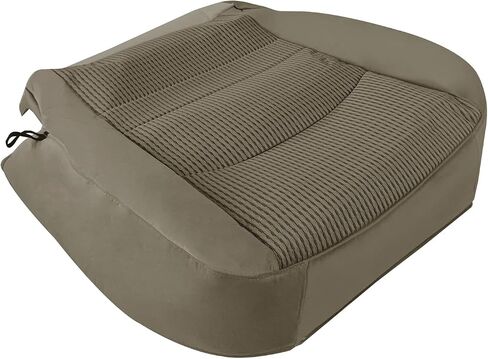Passenger Bottom Fabric Cloth Seat Cover, Replacement 2tone Tan Passenger Side Seat Cover Compatible with Dodge Ram 1500 2500 3500 4500 5500 SLT 2009-2012 in Saudi Arabia