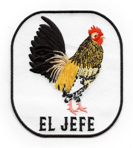 El Jefe Chicken Rooster Patch Mexican Farm Animals On On in Saudi Arabia