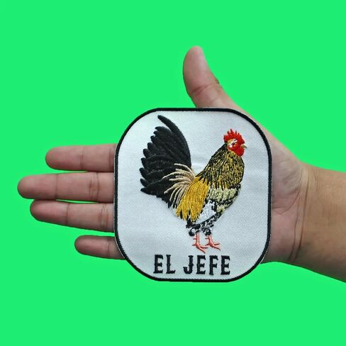 El Jefe Chicken Rooster Patch Mexican Farm Animals On On in Saudi Arabia