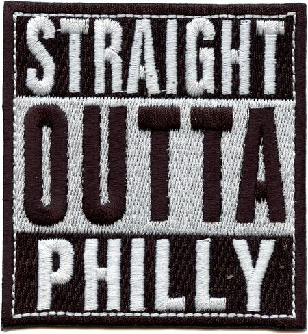 Straight Outta Philly Embroidered Iron On Patch in Saudi Arabia