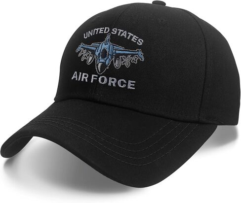 U.S. Air Force Hats for Men Women Adjustable Size Baseball Cap, Air Force Gifts Black in Kuwait