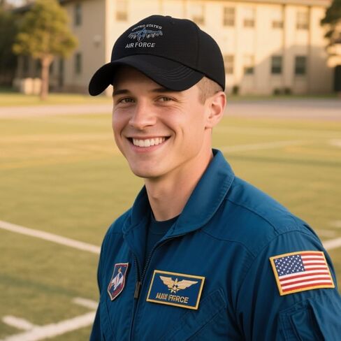 U.S. Air Force Hats for Men Women Adjustable Size Baseball Cap, Air Force Gifts Black in Kuwait