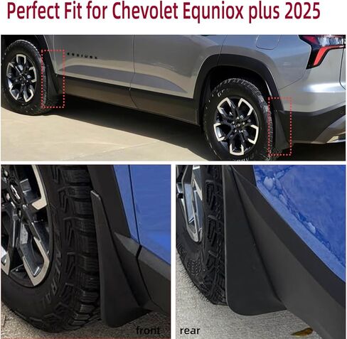 طقم اللوحات الطينية لعام 2025 Chevy Equinox LT RS Activ Accessories 2026 Mud Splash Guard Flap Mud Flap Frant and Great in Kuwait