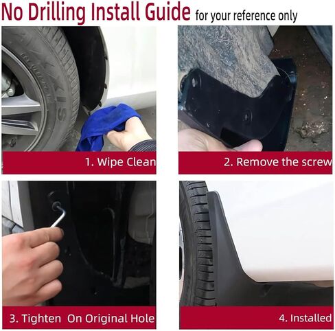 طقم اللوحات الطينية لعام 2025 Chevy Equinox LT RS Activ Accessories 2026 Mud Splash Guard Flap Mud Flap Frant and Great in Kuwait