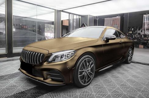 PET Matte Metallic Coffee Vinyl Wrap Auto Car Sticker Decal Film Sheet Bubble Free Air Release Technology 2pcs 10cmx20cm Sample in Saudi Arabia