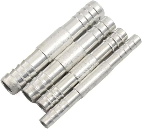 4 Pcs Universal A/C Hose Barb Straight Splice Push In Fitting Aluminium Sizes #6#8#10#1 Easy Push In Installation in Saudi Arabia