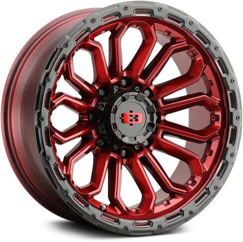 Vision 405 Korupt 18x9 6x5.5" -12mm Red Wheel Rim 18" Inch in Saudi Arabia