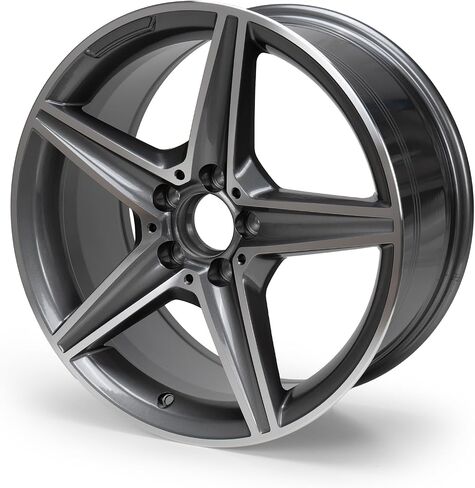 حافات السيارات 18 بوصة ، 18 "× 8.5" حافة عجلة الألومنيوم ، 45 إزاحة ، نمط الترباس 5x112 ، معالجة الحافات البديلة الرمادية ، للفترة 2014-2016 B250 CLA250 CAR RIM US (Qty 1) in Saudi Arabia