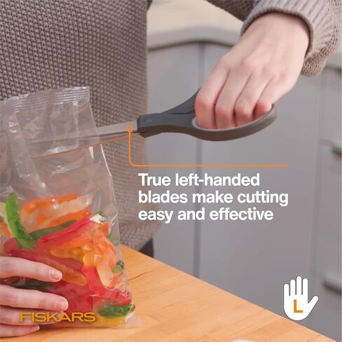 مقص Fiskars المدبب غير القابل للالتصاق، مع شفرات من الفولاذ المقاوم للصدأ مثالية للمواد اللزجة، ومقابض ناعمة مريحة منحنية in Saudi Arabia
