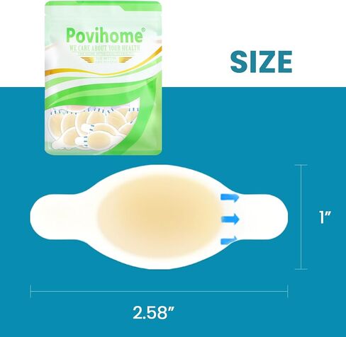 Povihome Gel Blister Bandages Blister Cushions - Water Resistant Hydrocolloid Bandages for Foot, Toe, & Heel - Blister Pads for Prevention & Recovery (20 ct, Variety Pack) in Kuwait