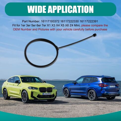Car Fuel Tank Cap Rope, Gas Cap Tether, Fuel Filler Gas Lanyard, Car Accessories Compatible with X1 X3 X5 X6 X7 1 3 5 7Series, Replace OEM#16117193372 16117222330 16117222391 in Saudi Arabia