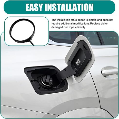 Car Fuel Tank Cap Rope, Gas Cap Tether, Fuel Filler Gas Lanyard, Car Accessories Compatible with X1 X3 X5 X6 X7 1 3 5 7Series, Replace OEM#16117193372 16117222330 16117222391 in Saudi Arabia