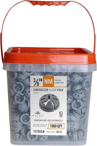 Halex - 3/8 بوصة - 1/2 بوصة موصل دفع غير معدني بالضربة القاضية - 75105B4P - 4 عبوات CCP - 100 لكل حزمة، 400 إجمالي in Kuwait