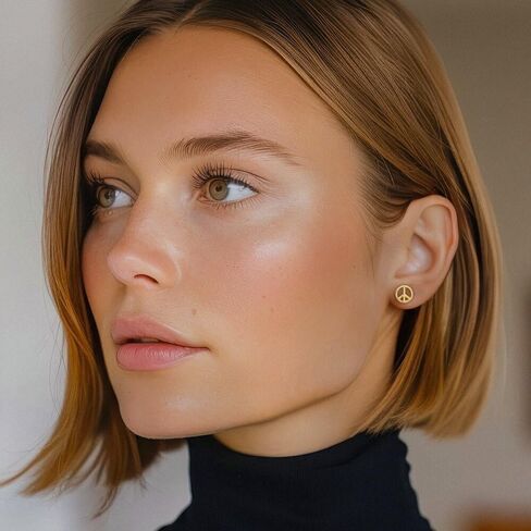 14 كيلو بايت الصلبة الصلبة الذهب السلام علامة ملهمة الرمز. in Kuwait