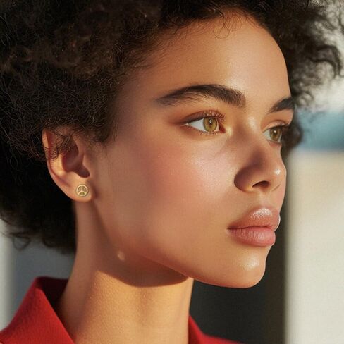 14 كيلو بايت الصلبة الصلبة الذهب السلام علامة ملهمة الرمز. in Kuwait