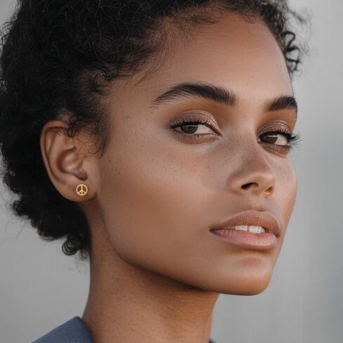 14 كيلو بايت الصلبة الصلبة الذهب السلام علامة ملهمة الرمز. in Kuwait