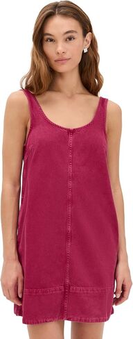 Madewell Women's Garment Dyed Denim Scoop Neck Mini Dress in Saudi Arabia