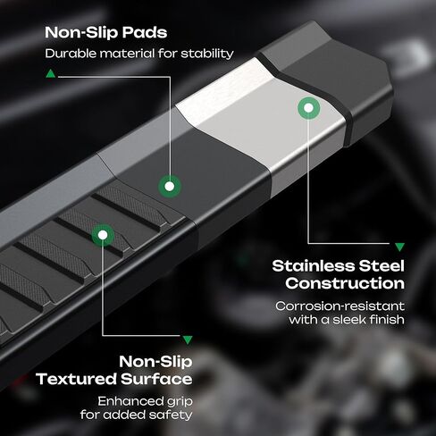 ألواح الجري لعام 1999-2016 Ford F250 F350 F450 Super Duty Crew Cab (4 أبواب كاملة الحجم) لعام 2015 F-250 Super Duty Truck Steps Side Steps 6 Inges Nerf Bars for F-350 Superduty Crew Cab in Kuwait