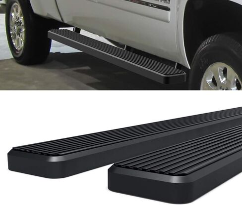 APS (Silver Running Board Style) Running Boards Nerf Bars Side Steps Compatible with Chevy Silverado GMC Sierra 1500 2500 3500 2001-2006 Crew Cab & Classic 07 in Saudi Arabia